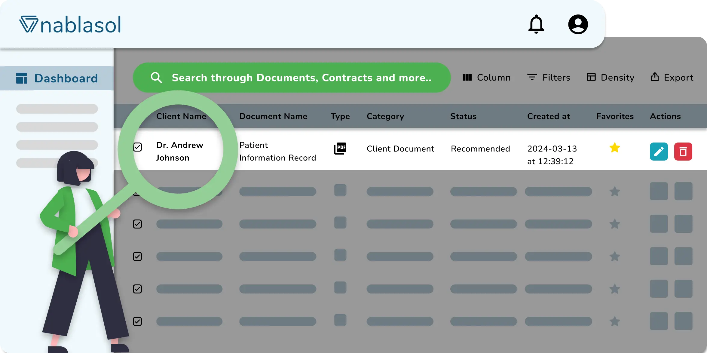search through documents