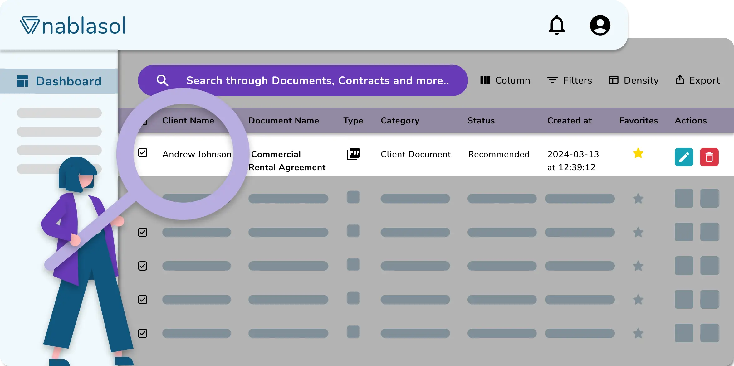 search through documents