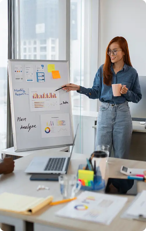 Enterprise software workflow illustration